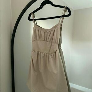 PrettyLittleThing Beige Mini Dress